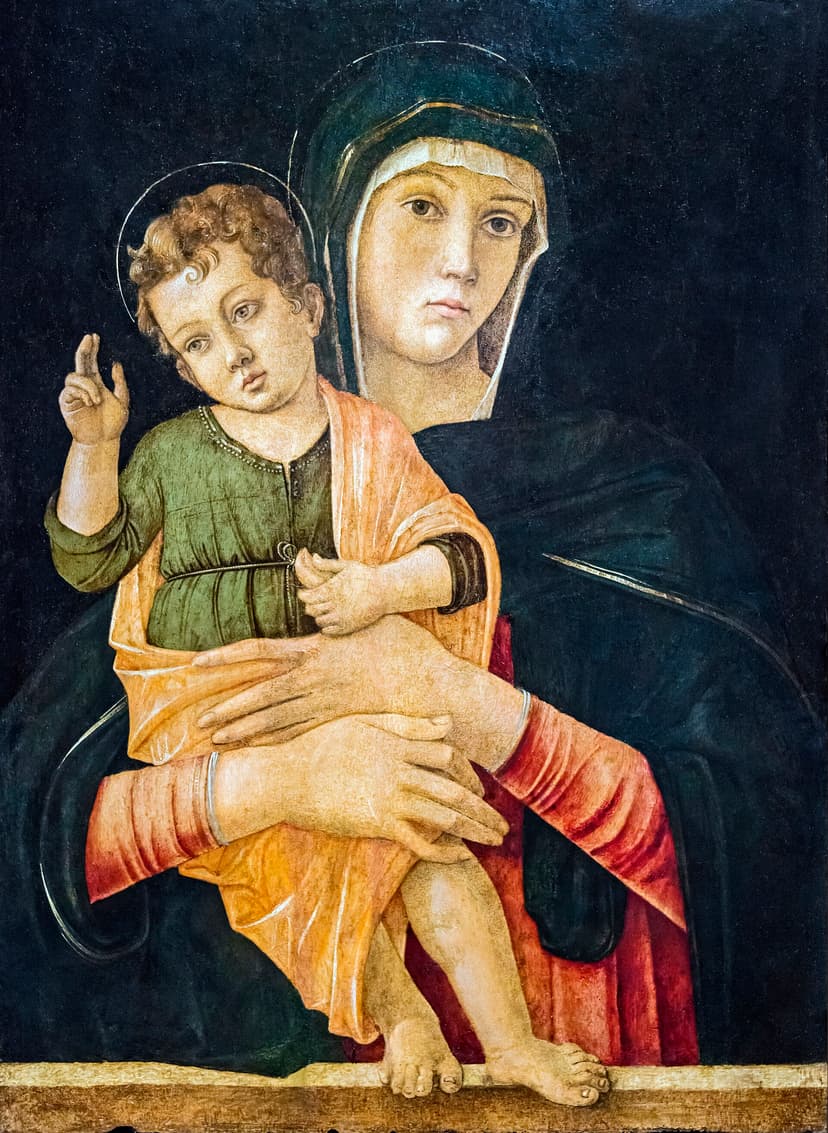 Madonna col Bambino benedicente — Bellini